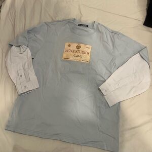 Acne Studios Light Blue Long Sleeve Tee